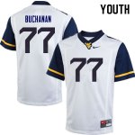 Youth West Virginia Mountaineers NCAA #77 Daniel Buchanan White Authentic Nike Stitched College Football Jersey AD15X62SA